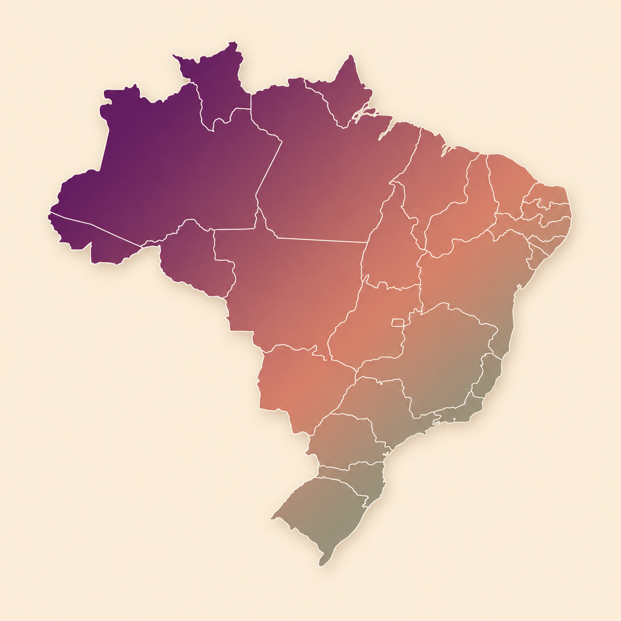 Mapa do Brasil — Território Auto